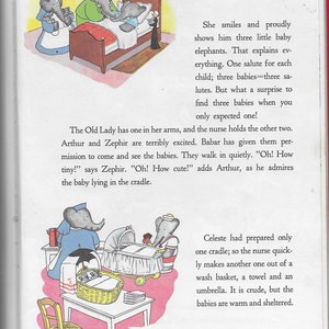 Babar and His Children by Jean de Brunhoff, Translated from the French by Merle Haas 1938/1966 ISBN 0-80577-1 image 6