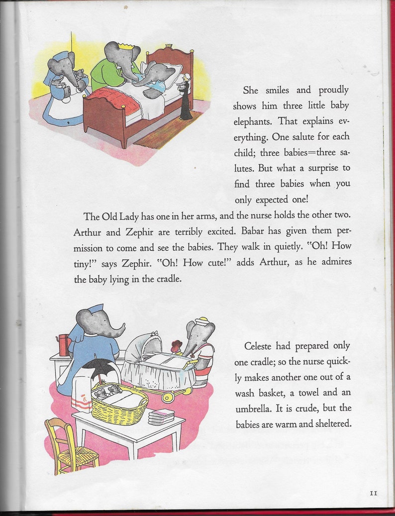 Babar and His Children by Jean de Brunhoff, Translated from the French by Merle Haas 1938/1966 ISBN 0-80577-1 image 6