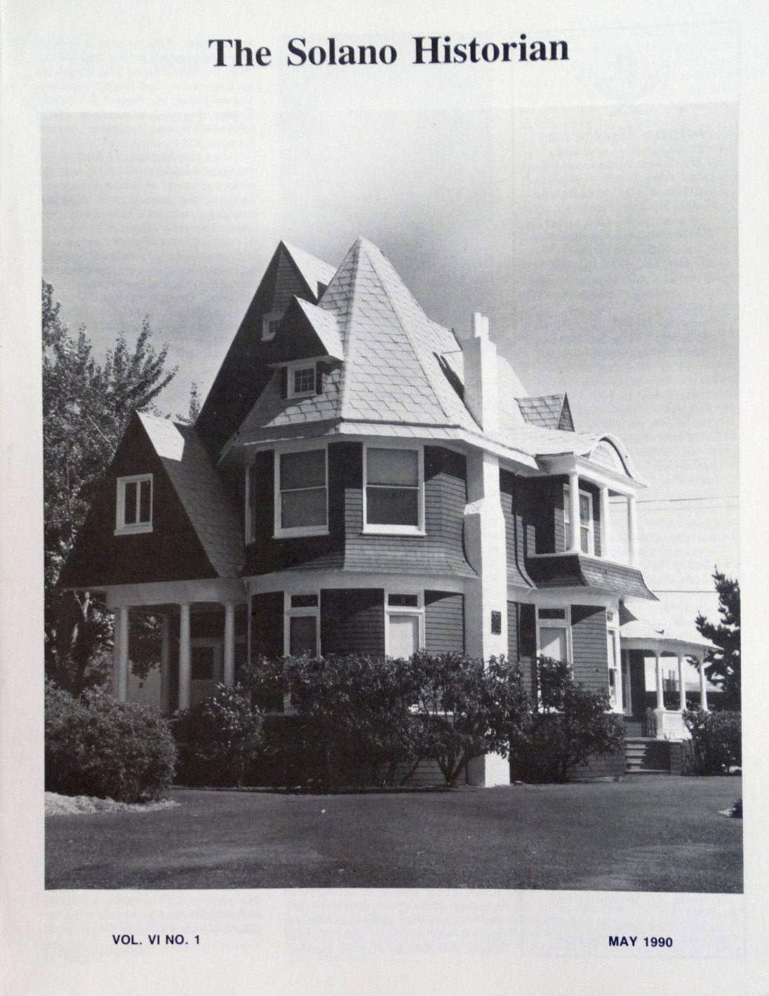 The Solano Historian Magazine Vol. VI No. 1 May, 1990 - Etsy