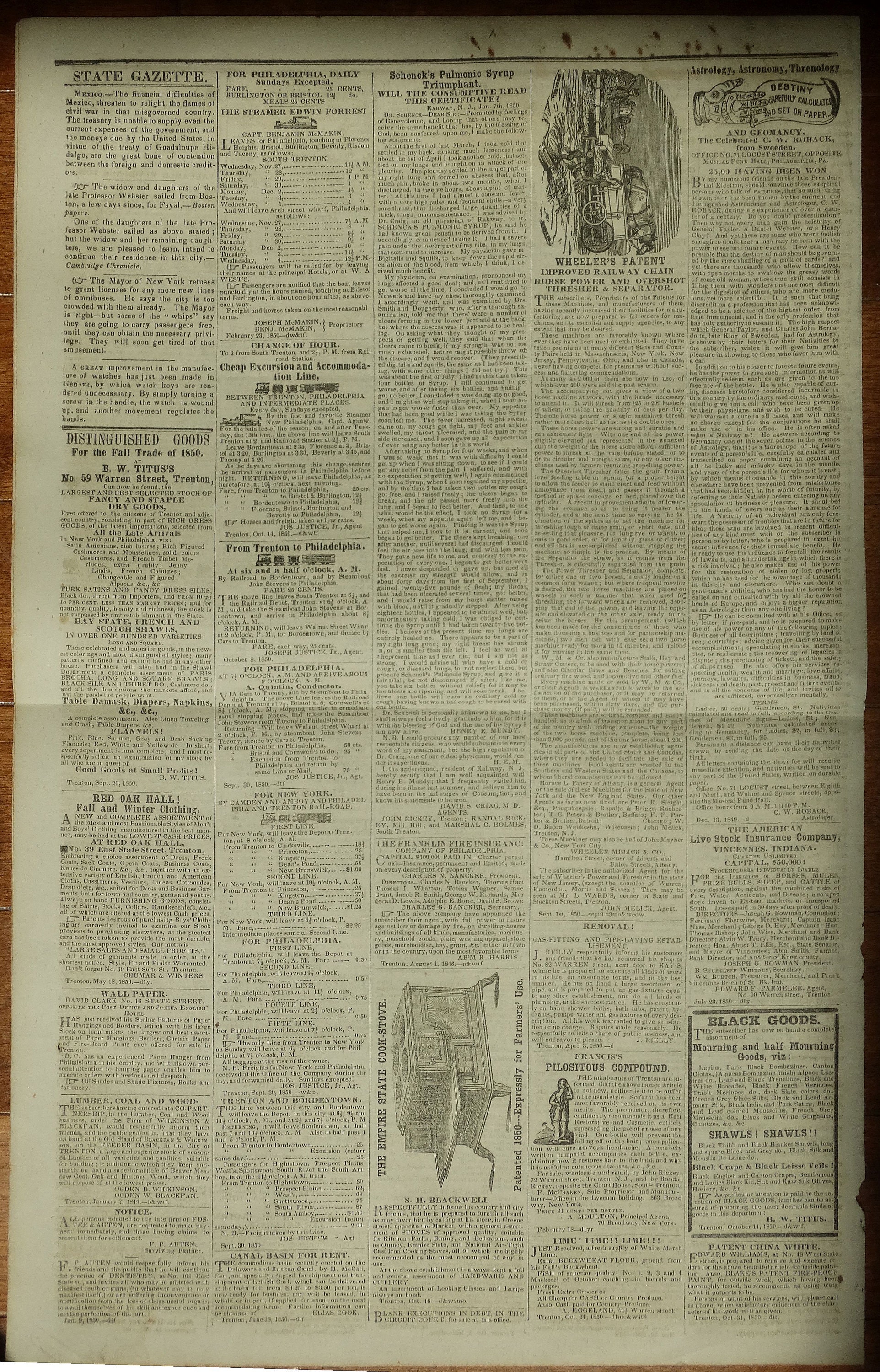 State Gazette Newspaper Trenton Thursday Morning November 28 Etsy