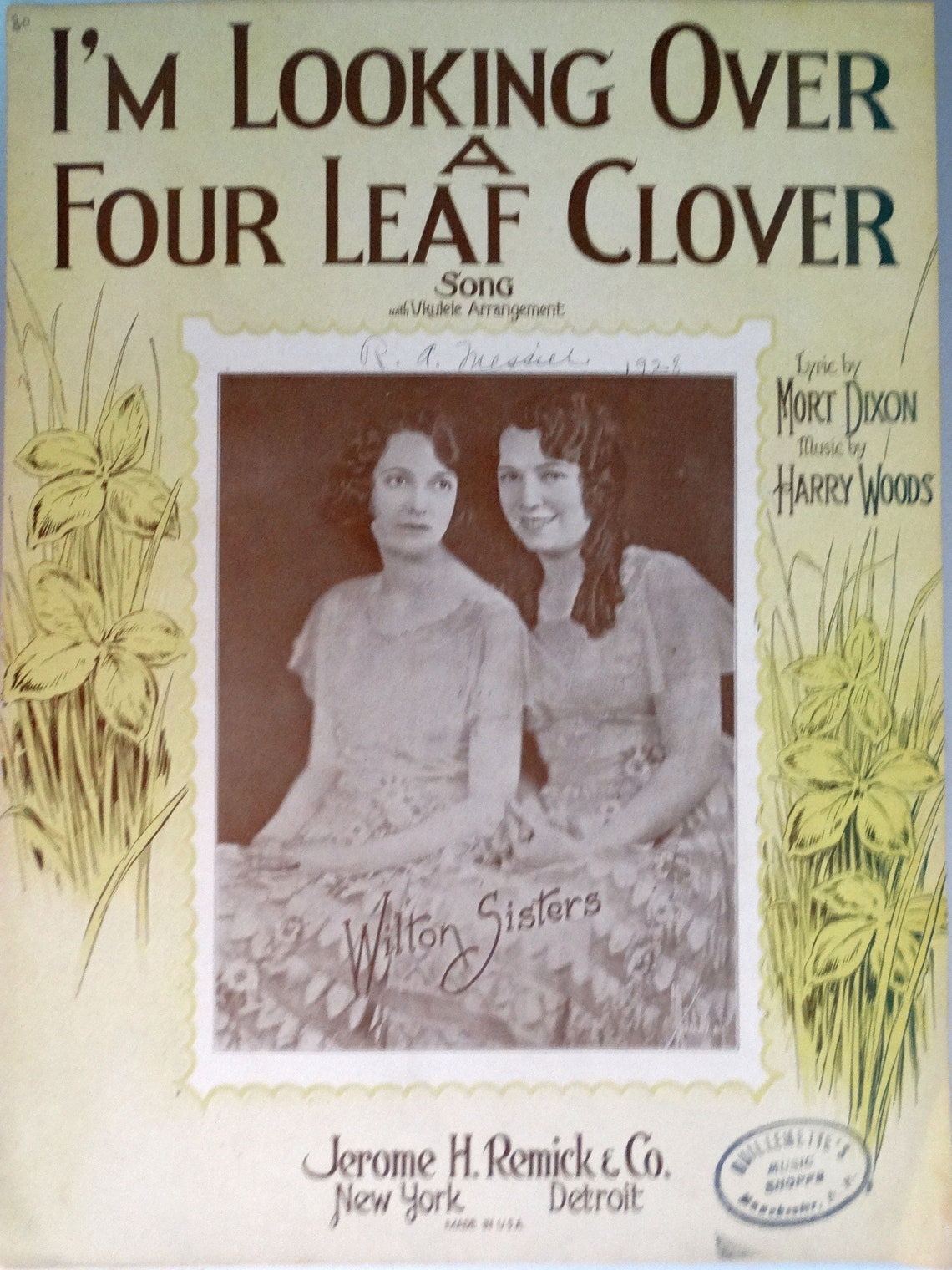 I m looking over a four leaf clover song with ukulele arrangement