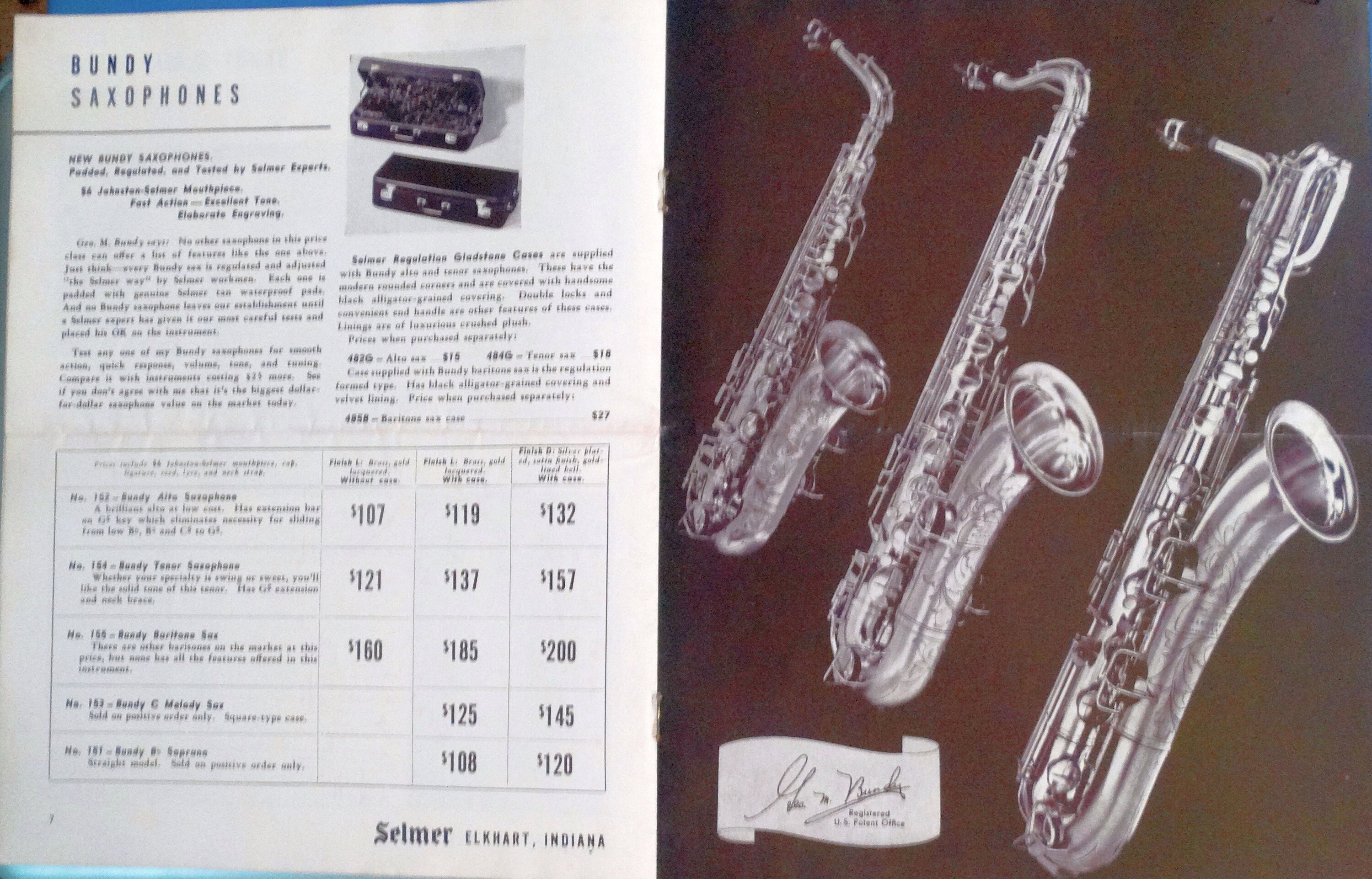 Bundy and Manhattan Band Instruments Vintage Catalog 1939 - Etsy