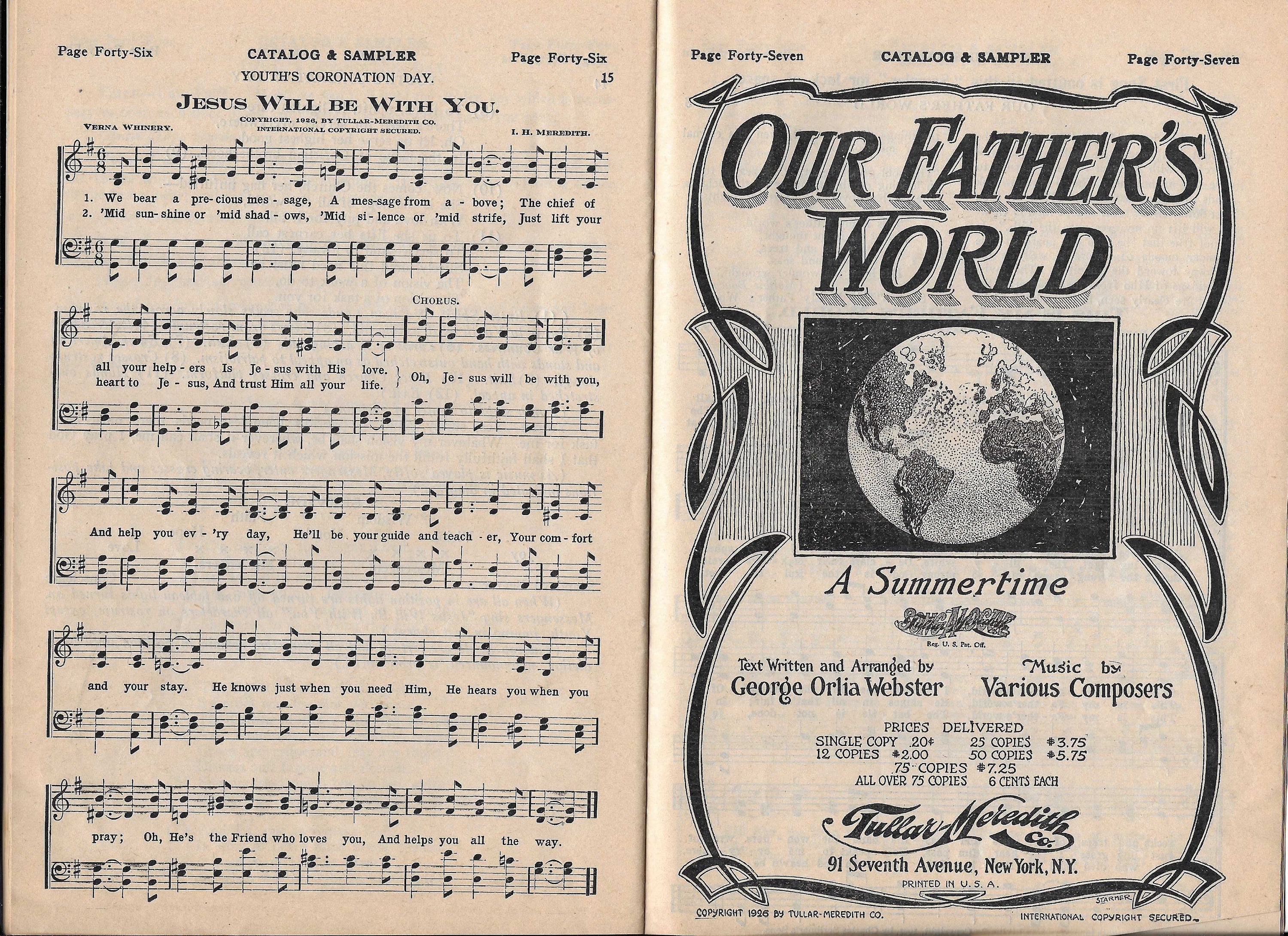 The Tullarmeredith Catalog & Sampler for Mother's Day Children's Day