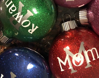 Customized Name Christmas Ornament: Personalized Holiday Decor for Organizations, Monogram Gift