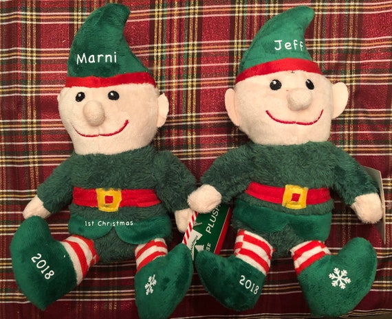 plush christmas elves
