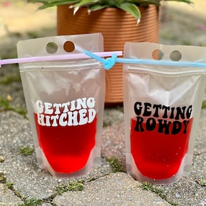 Adult Drink Party Pouches Beverage Togo Container Juice Pouch Party Pouch Booze Bag Personalized Etsy Canada