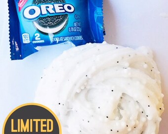 Oreo Floam Slime Scented Crunchy Clear glitter slime w/ FREE pack of OREOS & EXTRAS BlissBalm Slime Shop Store Cheap slime w/fast shipping