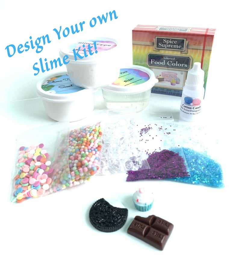 Design your own slime Craft Kit Activity Stretchy Slime kit Clicky Instagram Popular Best Seller Slime Shop Gifts Sale BlissBalm Crunchy
