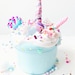 DIY Unicorn Freak Slime Scented Cake Batter W/Charm & FREE Extras, Decorate your own Slime, Unicorn Gift, Birthday Party favors, Slime shop 