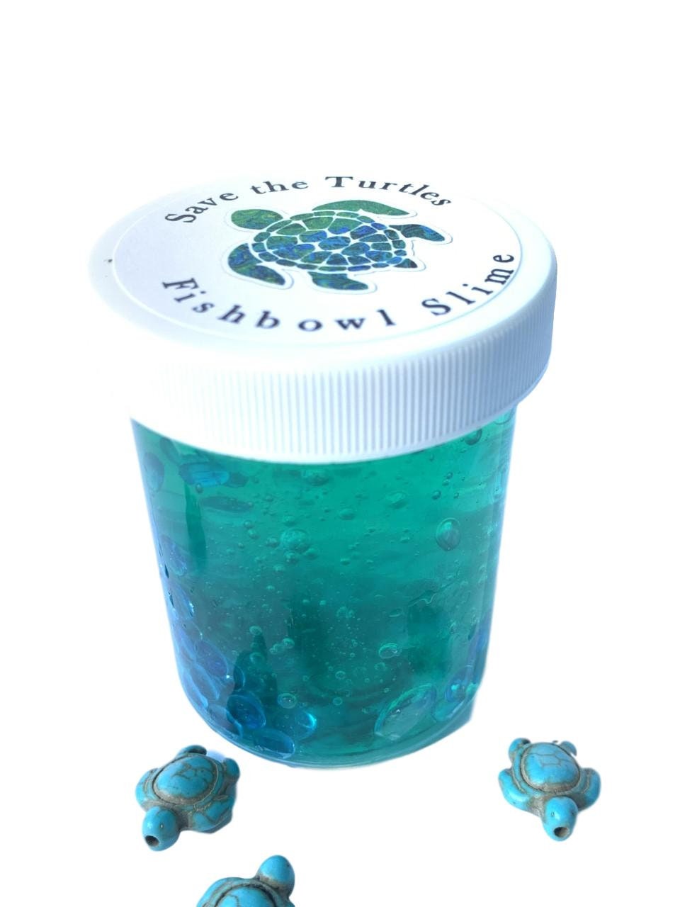 Save The Turtles Handmade Clear Slime