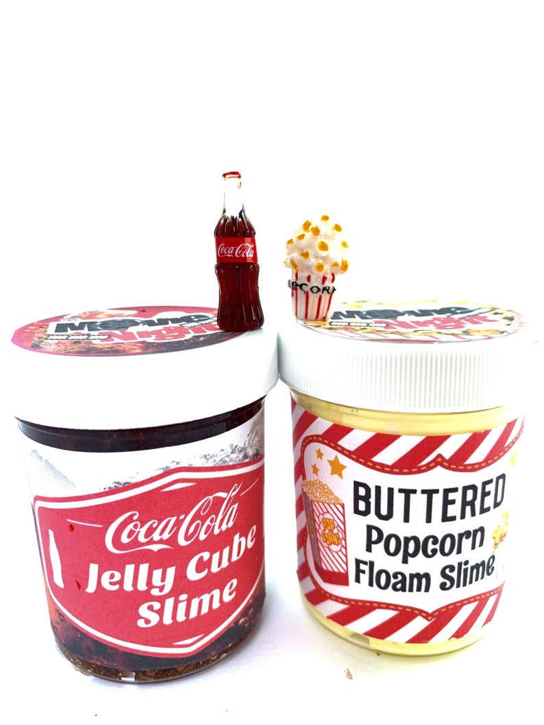 Slime Set Movie Night/Theater Popcorn & Coke Slime set Gift Etsy