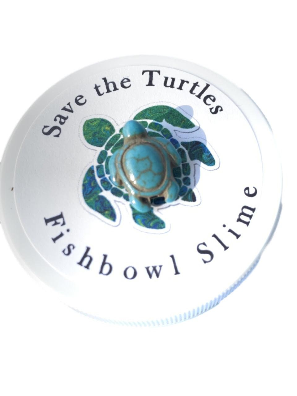 Fishbowl Slime, Save the Turtles, Scented Slime, Clear W/turtle