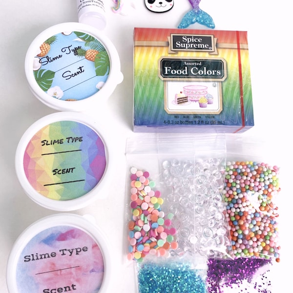 Slime kit, Design your own slime, Craft Kit Activity Stretchy, Crunchy, Popular Best Seller Slime Shop, Gift for Kids Sale Bliss Balm Slime