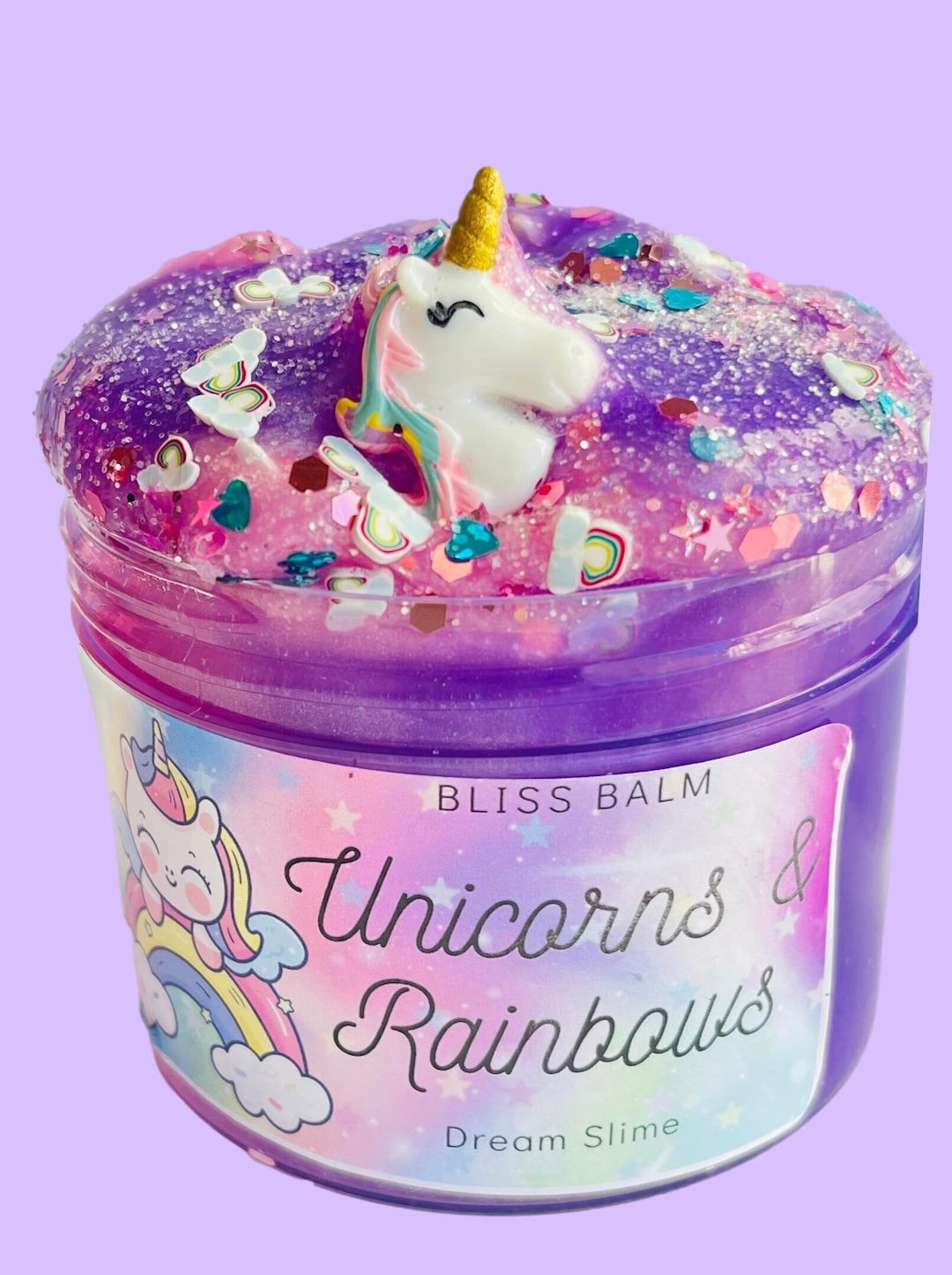 Unicorn Fluff 8 oz. Icee Slime