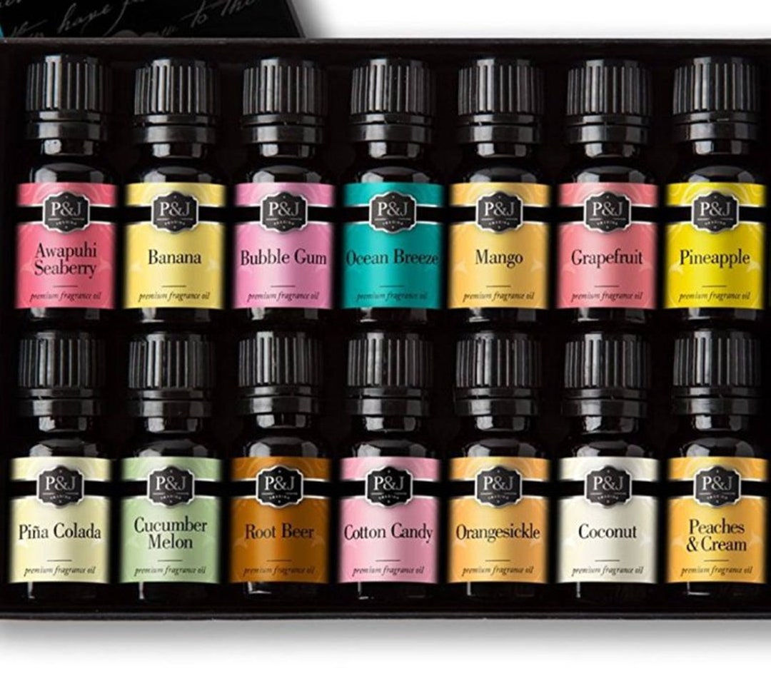 P&j Trading Fragrance Oil | Caribbean Set of 6 - Scented Oil for Soap Making, Diffusers, Candle Making, Lotions, Haircare, Slime