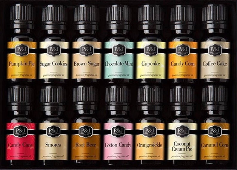P&j Fragrance Oil | Happy Set- Scented Oils for Soap Making, Diffusers, Candle Making, Lotions, Haircare, Slime, and Home Fragrance