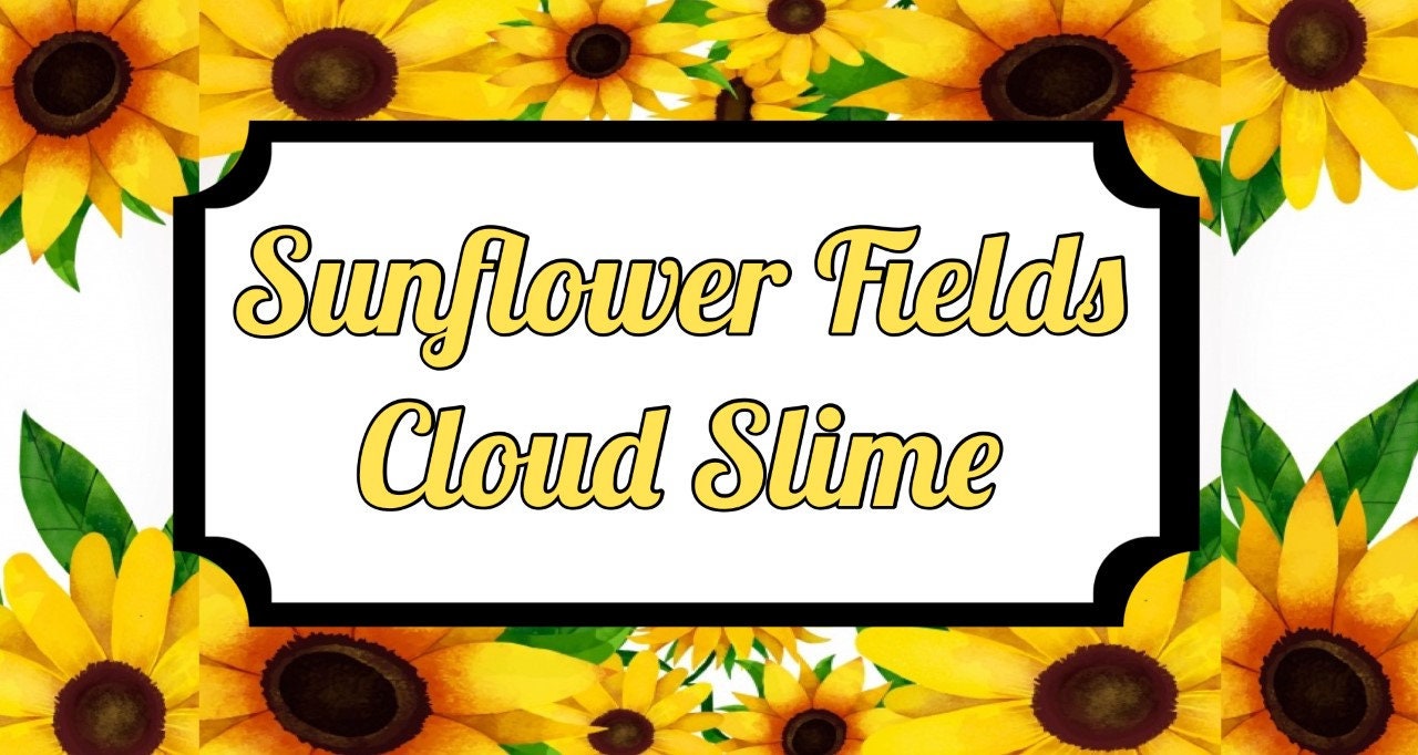 Sunflower Cloud Slime Scented Slime Self Care Gift Birthday Etsy