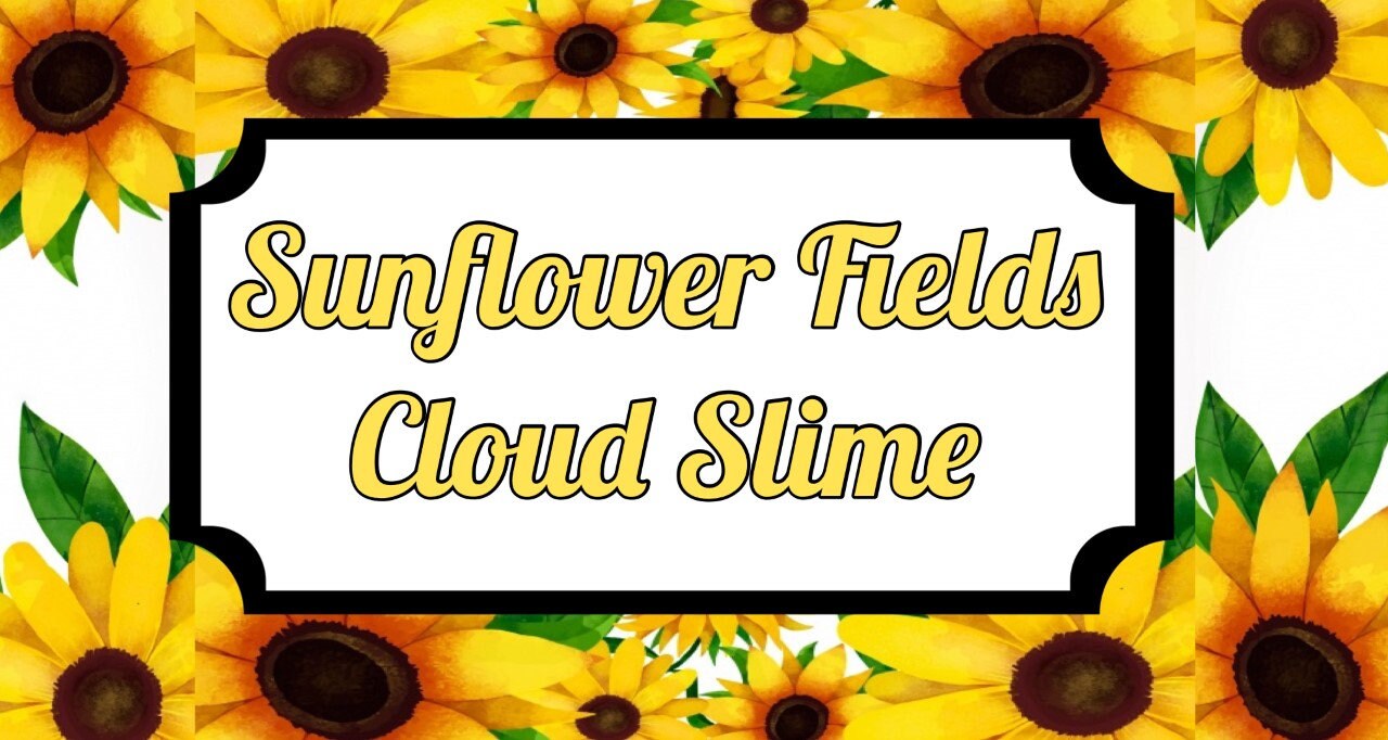 Sunflower Cloud Slime Scented Slime Self Care Gift Birthday Etsy Sunflower Cloud Slime Scented Slime Self Care Gift Birthday Etsy
