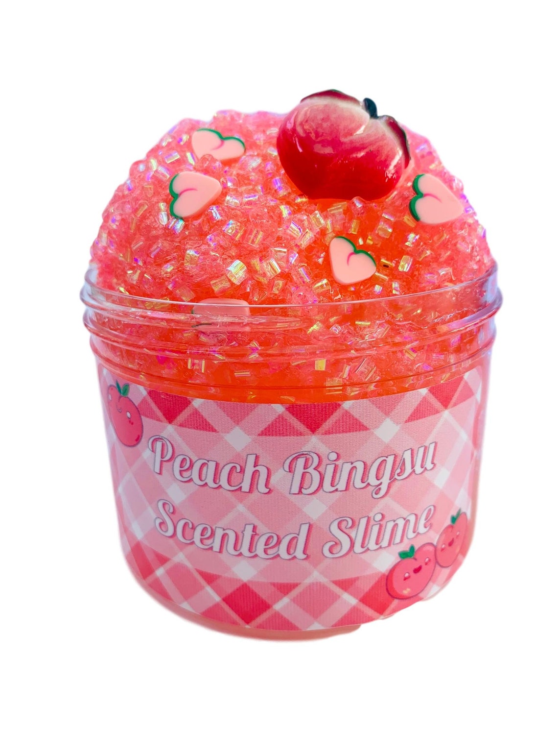 Bingsu Slime Peach Scented Crunchy Slime Shop Etsy