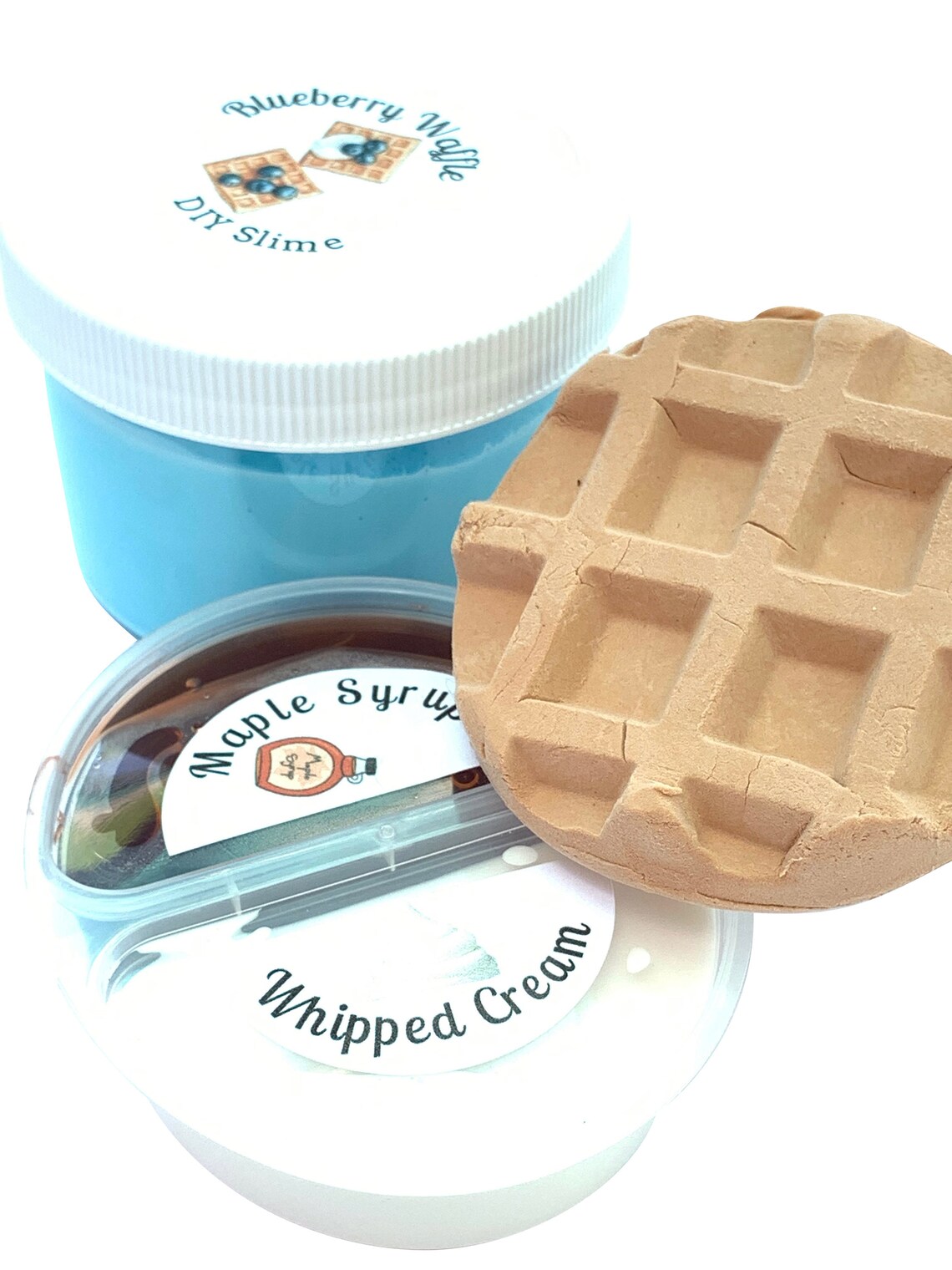 Blueberry Waffle DIY Clay Slime SET Fruit Scented Etsy