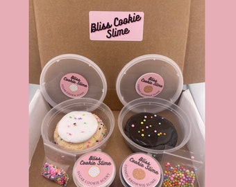 Bliss Cookie Slime Box Set, Butter/Cloud DIY Slime, Customize Cookies, Best Seller Birthday Gift for Kids/Tween/Teen Party favor Slime Shop