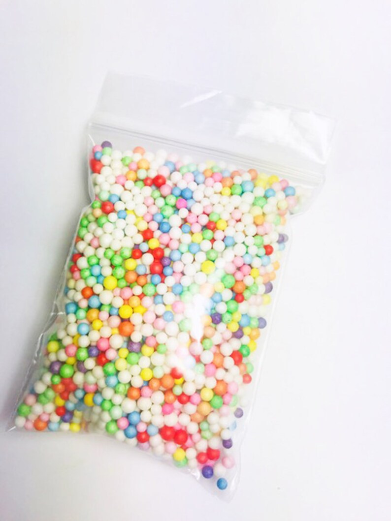 Rainbow Foam/Floam beads Make DIY Slime Micro Floam Etsy