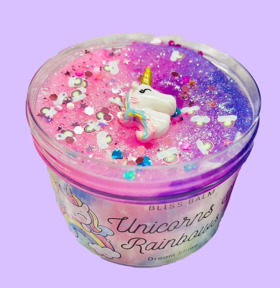 Rainbow Unicorn Fluffy Slime Glue Butter Slime Box