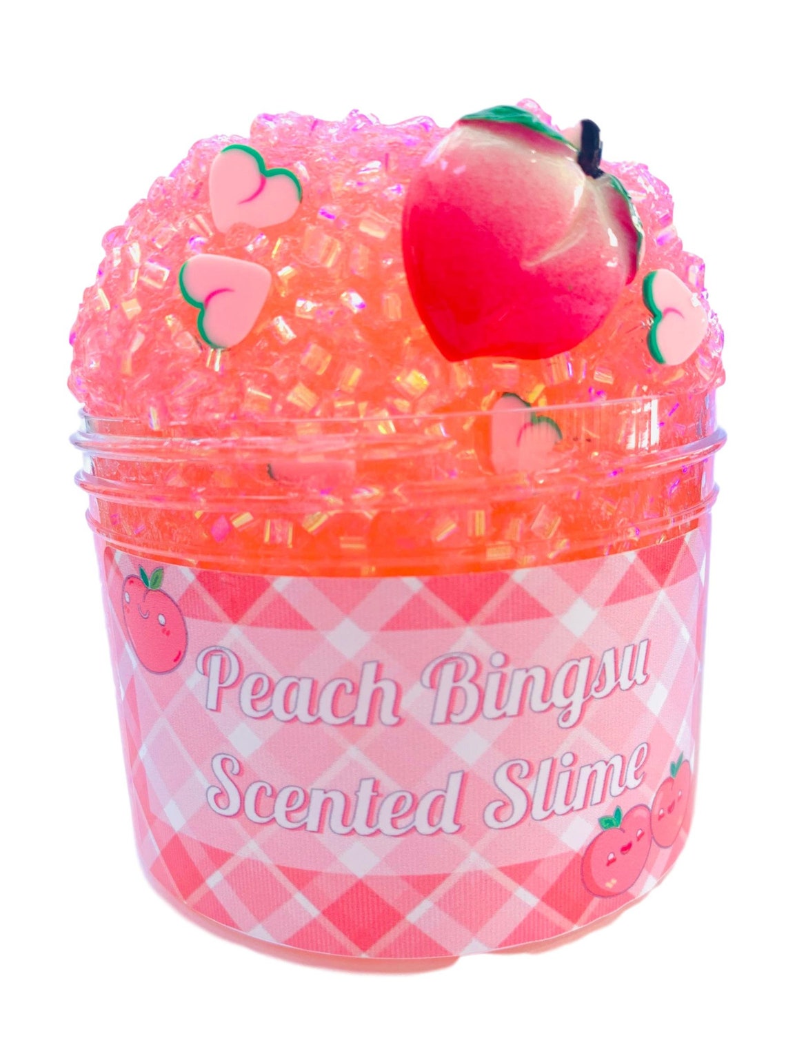 Bingsu Slime Peach Scented Crunchy Slime Shop Etsy