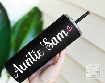 Gifts For Auntie, Aunt Gift, Baby Announcement Gift, New Aunt Gift, 20oz tumbler, Steel Tumbler, Gifts For Bestie