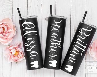 Dental assistant cup, Dental hygienist cup, Dental cup, Dentist cup, Gifts for Dentist, Dentist office gift, Custom tumbler, Steel tumbler