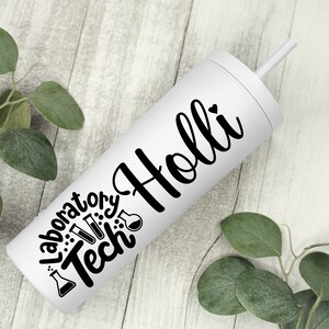 Lab tech gift, gifts for laboratory technician, graduation tumbler, lab mug, laboratory gift ideas