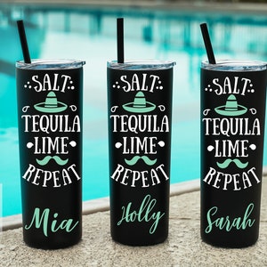 Tulum mexico vacation, Mexico vacation, Bachelorette trip to mexico, personalized party cups - 20oz stainless steel tumblers - tequila cup