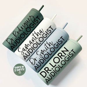 Audiologist gift, gift for hearing doctor, hearing specialist gift,  Au.D grad gift, audiologist tumbler , hearing aid doctor gift