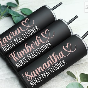 Nurse Practitioner cup, Steel cup, np gift, healthcare grad gifts , hospital staff thank you