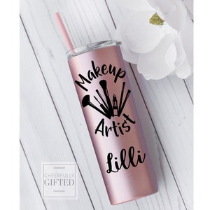 Makeup artist mug, Makeup artist gift, Makeup artist tumbler, Gifts for makeup artist, Gifts for salon, Salon gift, Christmas gift