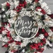 Christmas Wreath - Farmhouse Christmas Wreath - Buffalo Check Christmas Wreath - Buffalo Check Wreath - Buffalo Plaid Wreath - Winter Wreath