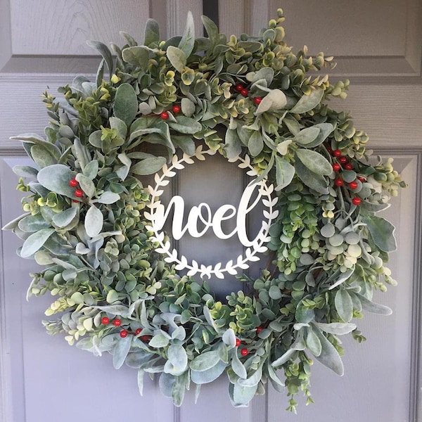 Christmas Wreath - Christmas Wreaths for Front Door - Wreaths for Front Door - Christmas Wreaths - Wreath for Christmas - Noel Wreath