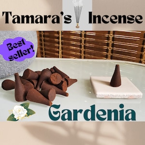 Gardenia Scented Incense Cones: Handmade Home Fragrance