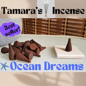 Ocean Dreams Incense Cones: Hand-Dipped, Strong Scent