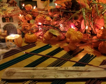Fall Scented Incense Sticks: Autumn Variety Pack, Natural Oils