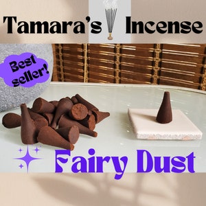 Fairy Dust Scented Incense Cones: Handmade Home Fragrance