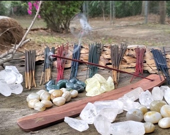 100 Earth Lover Scented Incense Sticks: 10 ea of 10 Earthy Aromas, Meditation Scents - 100 Bulk