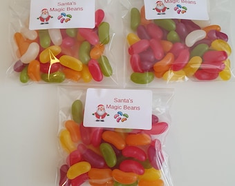 Christmas stocking fillers Santas magic beans secret Santa  Christmas gifts sweets confectionery jelly babies
