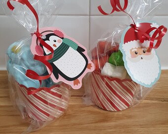 Christmas stocking fillers secret Santa  Christmas gifts sweets confectionery  Marshmallow stars and penguins Gluten free
