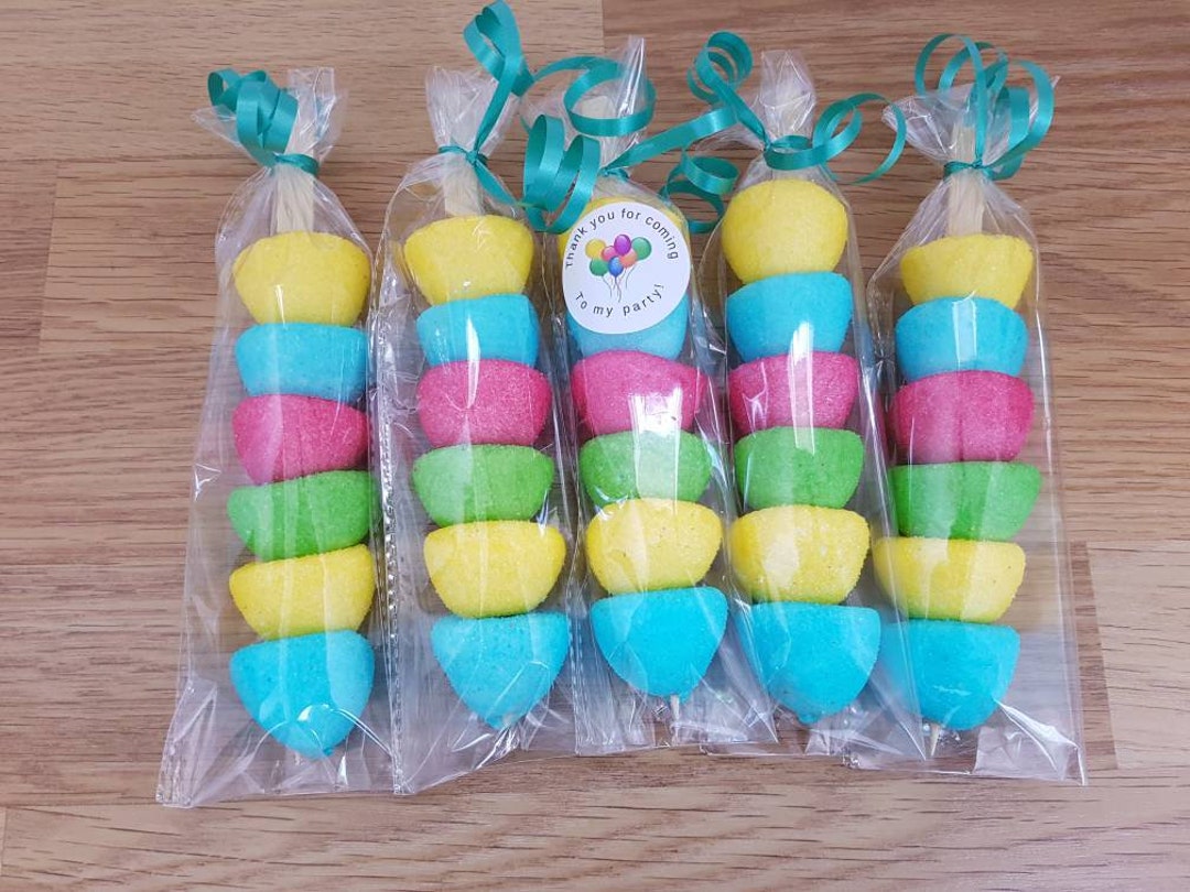 5 X Marshmallow Kebabs, Party Favours, Birthday, Weddings Christening