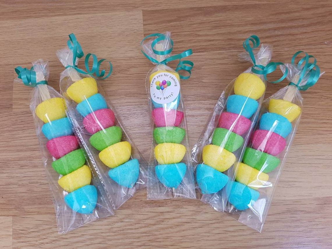5 X Marshmallow Kebabs Party Favours Birthday Weddings Etsy UK