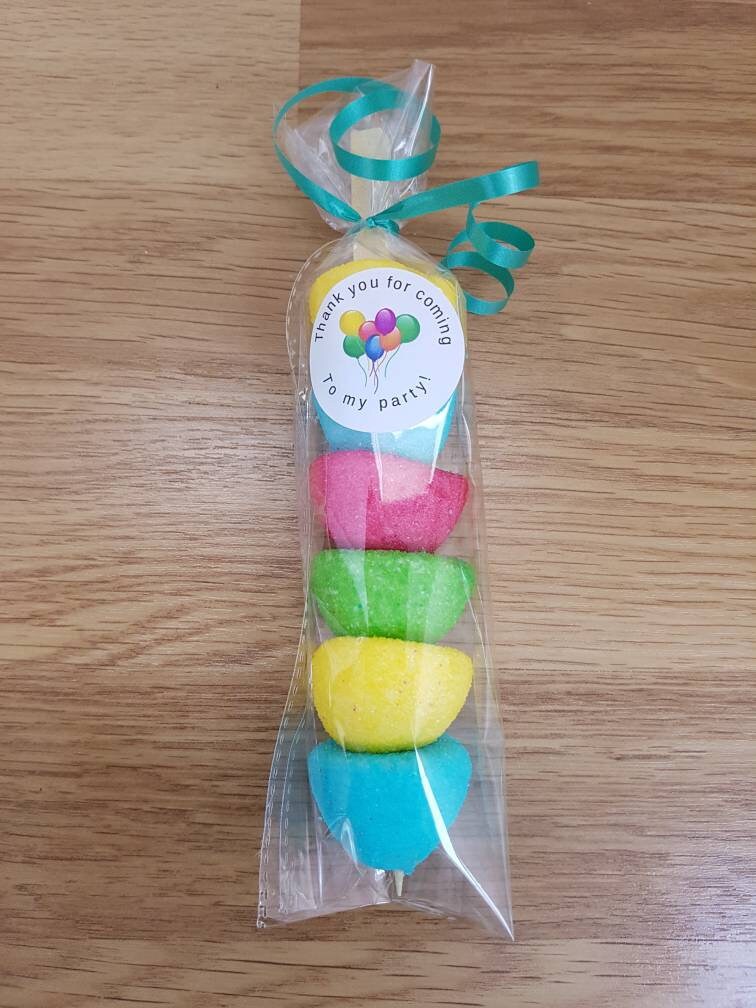 5 X Marshmallow Kebabs Party Favours Birthday Weddings Etsy UK