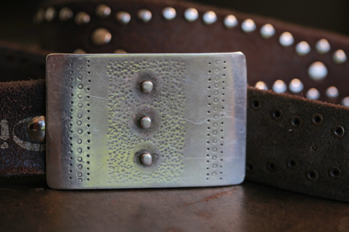 sterling silver belt buckle mens