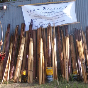 BUNDLE of 10 HICKORY BOWS - Light Weight