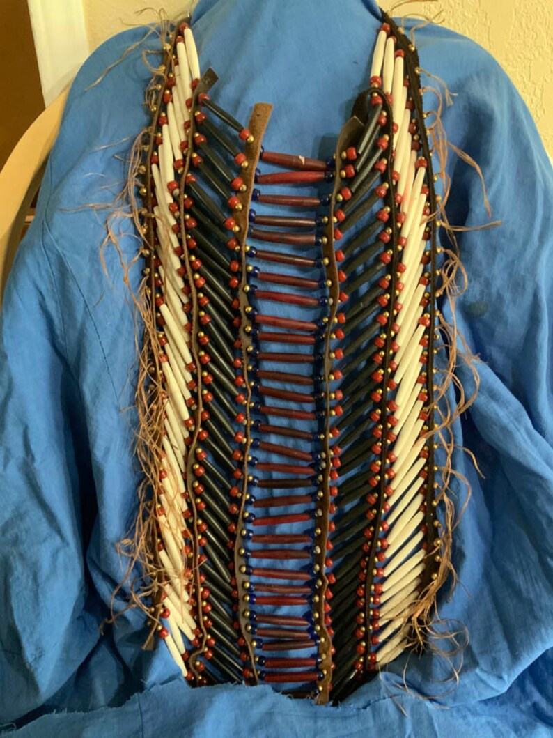 PLAINS STYLE BREASTPLATE Reproduction of Native American Etsy